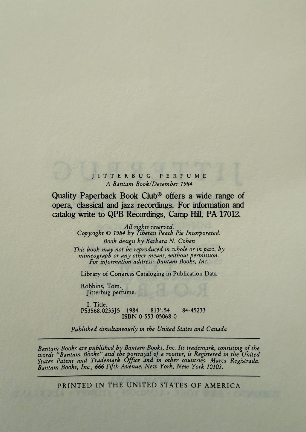 Jitterbug Perfume